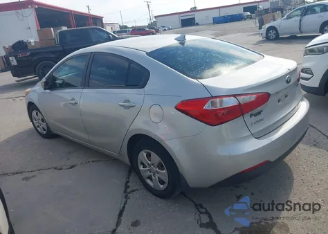 2016 Kia Forte Lx из США, поврежденный, VIN KNAFK4A6XG5543347